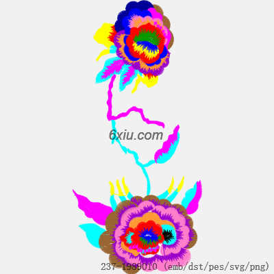svg矢量绣花图下载