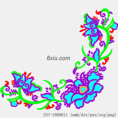 svg矢量绣花图下载