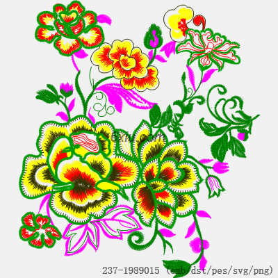 svg矢量绣花图下载