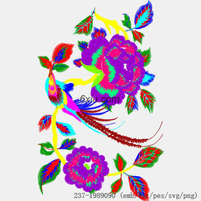 svg矢量绣花图下载