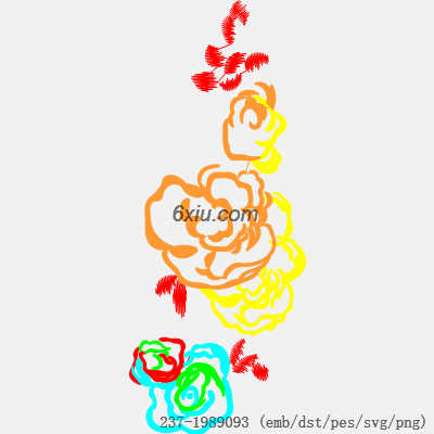 svg矢量绣花图下载