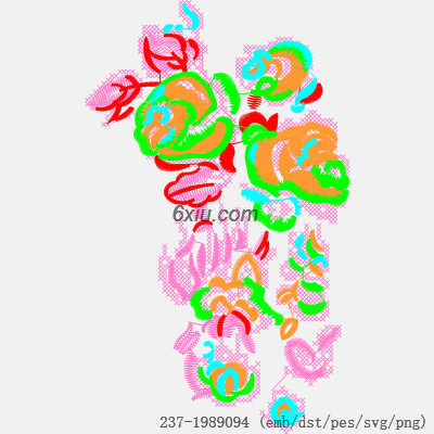 svg矢量绣花图下载