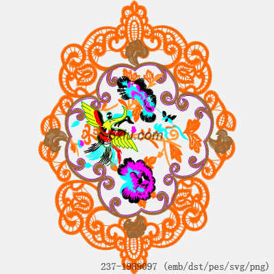 svg矢量绣花图下载