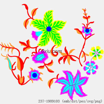 svg矢量绣花图下载