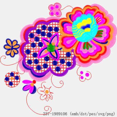 svg矢量绣花图下载
