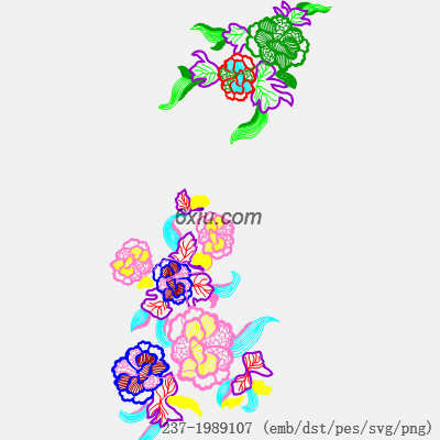 svg矢量绣花图下载