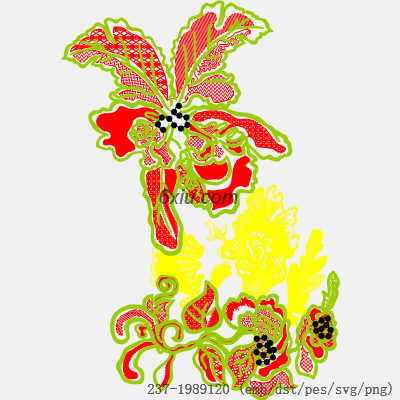 svg矢量绣花图下载