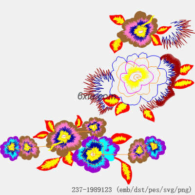 svg矢量绣花图下载