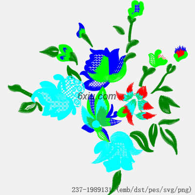 svg矢量绣花图下载