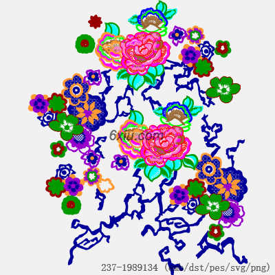 svg矢量绣花图下载