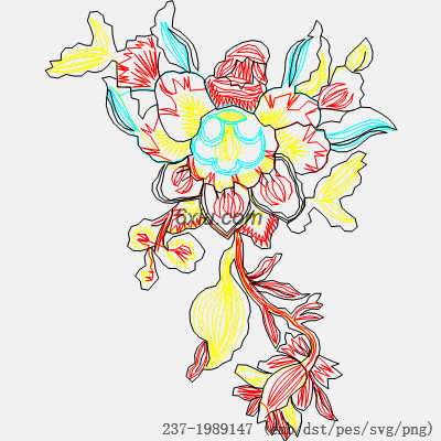 svg矢量绣花图下载