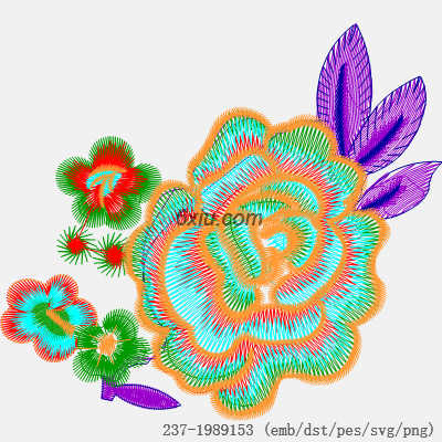 svg矢量绣花图下载