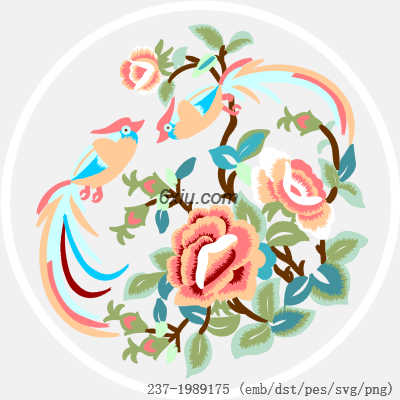 svg矢量绣花图下载