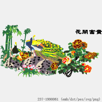 svg矢量绣花图下载