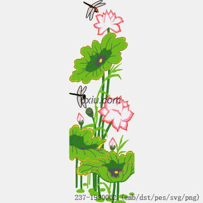 svg矢量绣花图下载