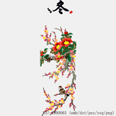 svg矢量绣花图下载