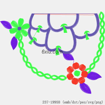 svg矢量绣花图下载