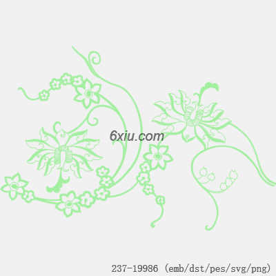 svg矢量绣花图下载