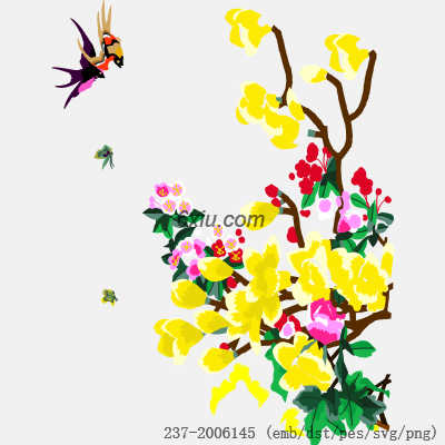 svg矢量绣花图下载
