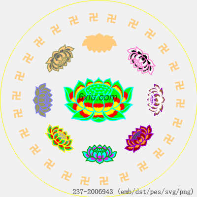 svg矢量绣花图下载