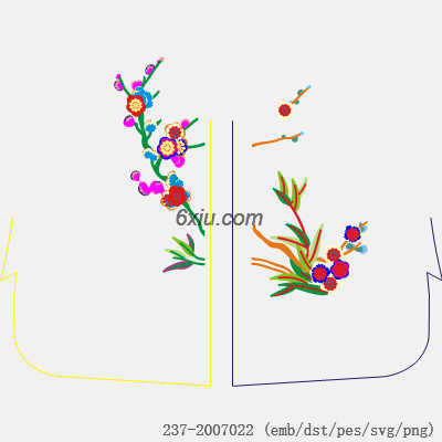 svg矢量绣花图下载