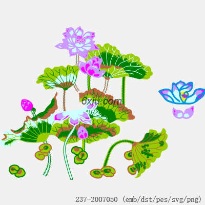 svg矢量绣花图下载