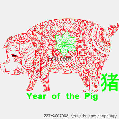 svg矢量绣花图下载