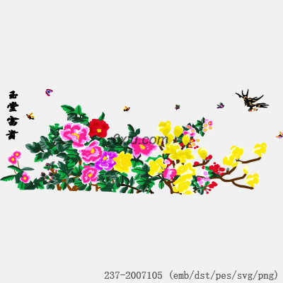 svg矢量绣花图下载