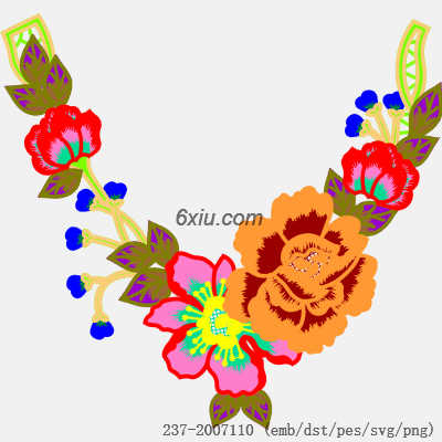 svg矢量绣花图下载
