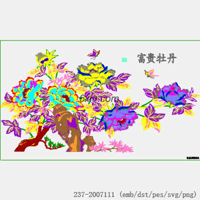 svg矢量绣花图下载