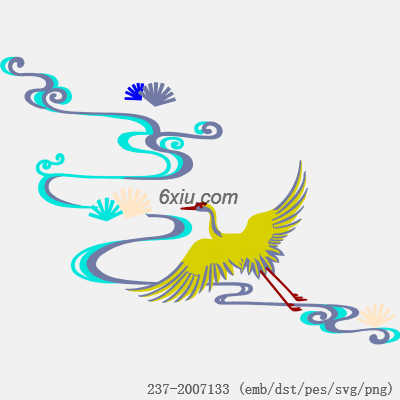 svg矢量绣花图下载