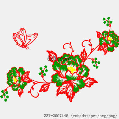 svg矢量绣花图下载