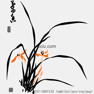 svg矢量绣花图下载