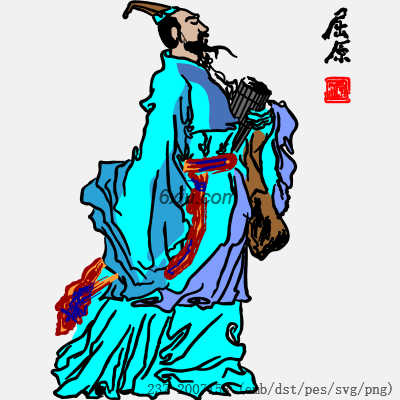 svg矢量绣花图下载