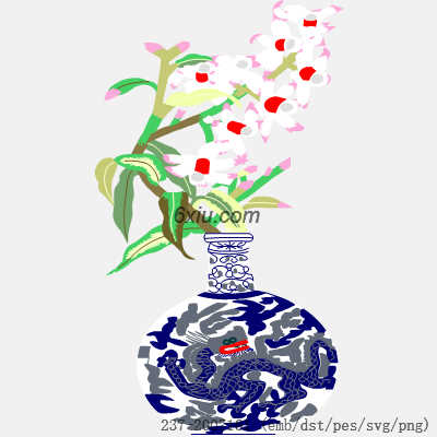 svg矢量绣花图下载