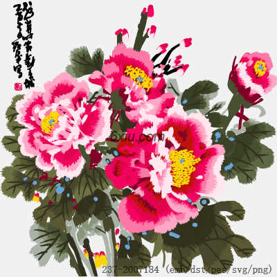 svg矢量绣花图下载