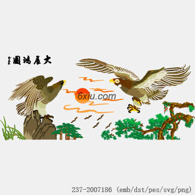 svg矢量绣花图下载