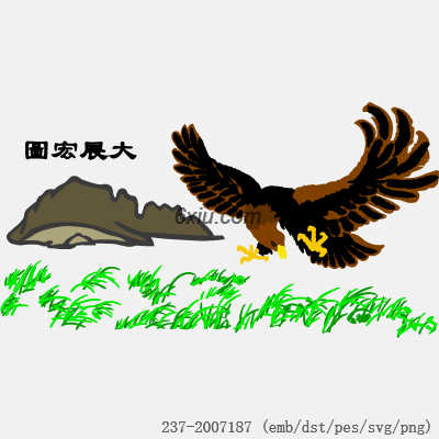 svg矢量绣花图下载