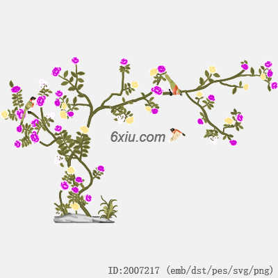 svg矢量绣花图下载