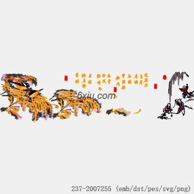 svg矢量绣花图下载