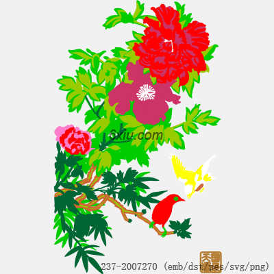 svg矢量绣花图下载