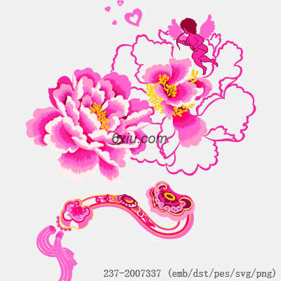 svg矢量绣花图下载