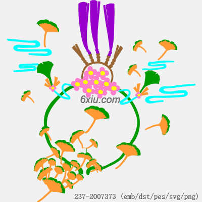 svg矢量绣花图下载