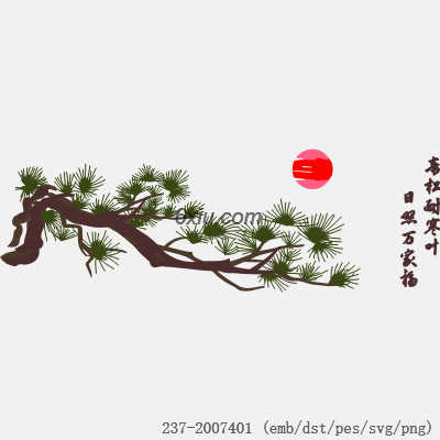 svg矢量绣花图下载