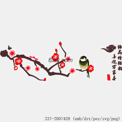 svg矢量绣花图下载