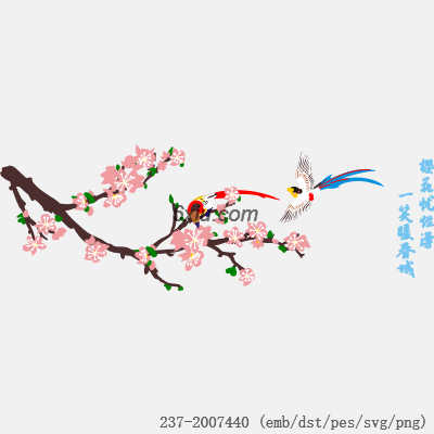 svg矢量绣花图下载