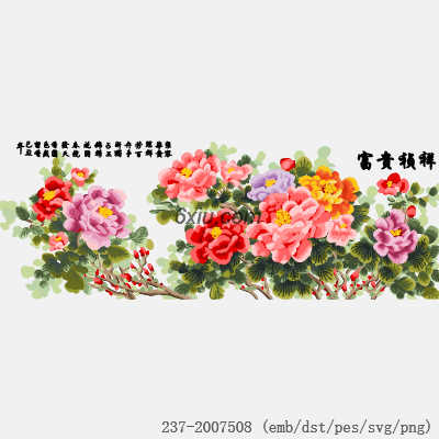 svg矢量绣花图下载