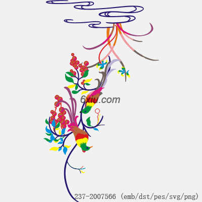 svg矢量绣花图下载