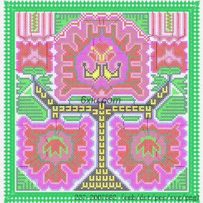 svg矢量绣花图下载