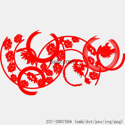 svg矢量绣花图下载
